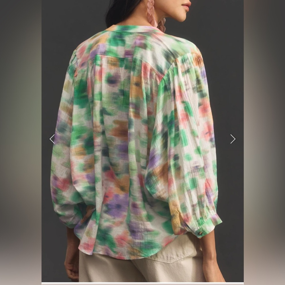 Anthropologie Pilcro Sidney Blouse Small Multicolored - Picture 3 of 9